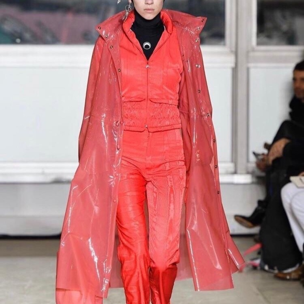 SOLD!! Marine serrre red moire trousers